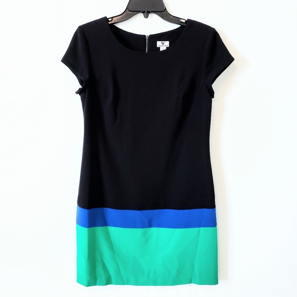 WORTHINGTON Color Block Shift Dress